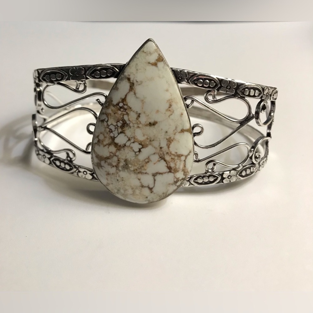 Wild Horses 925 Sterling Silver Cuff Bracelet